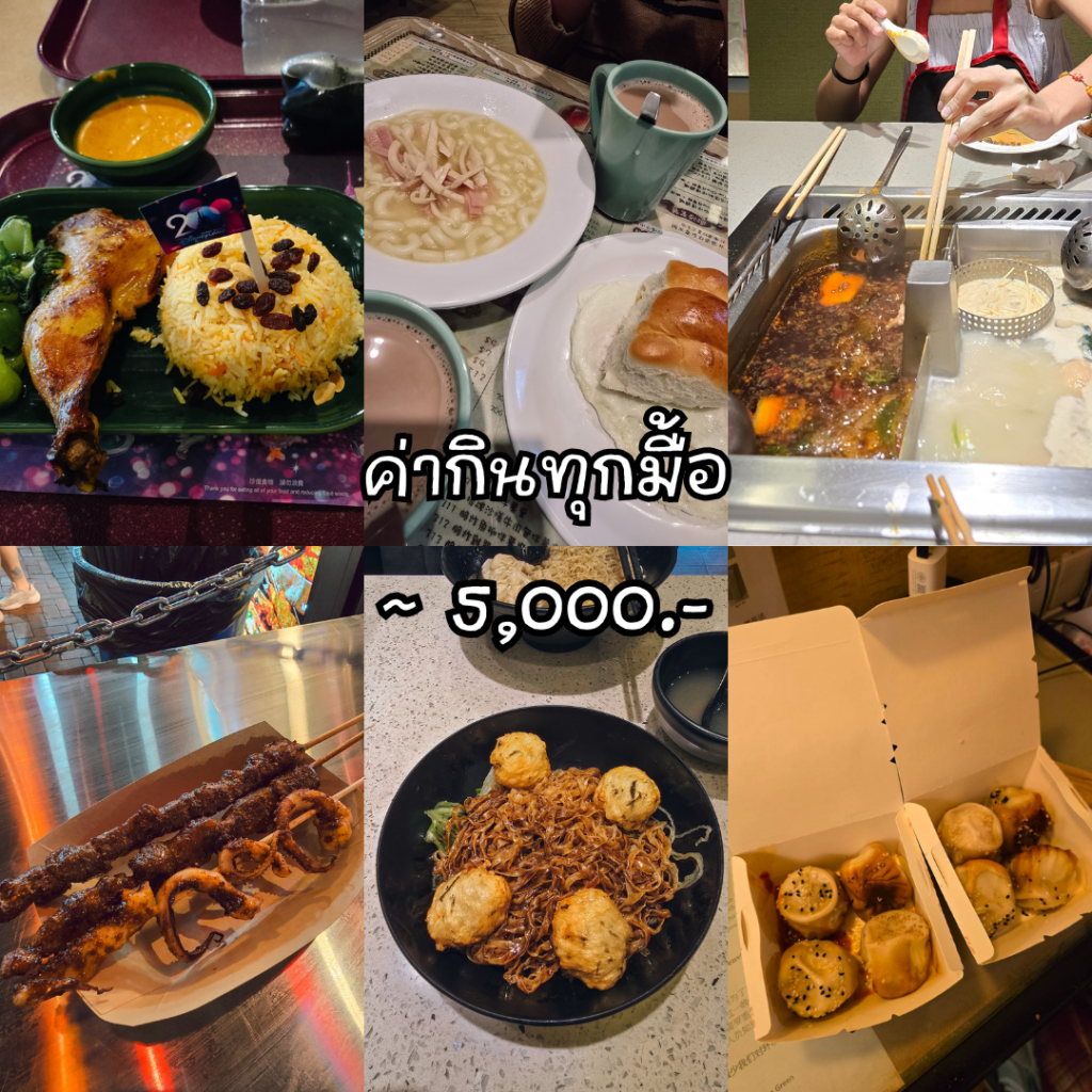 ค่าอาหารที่เที่ยวฮ่องกง