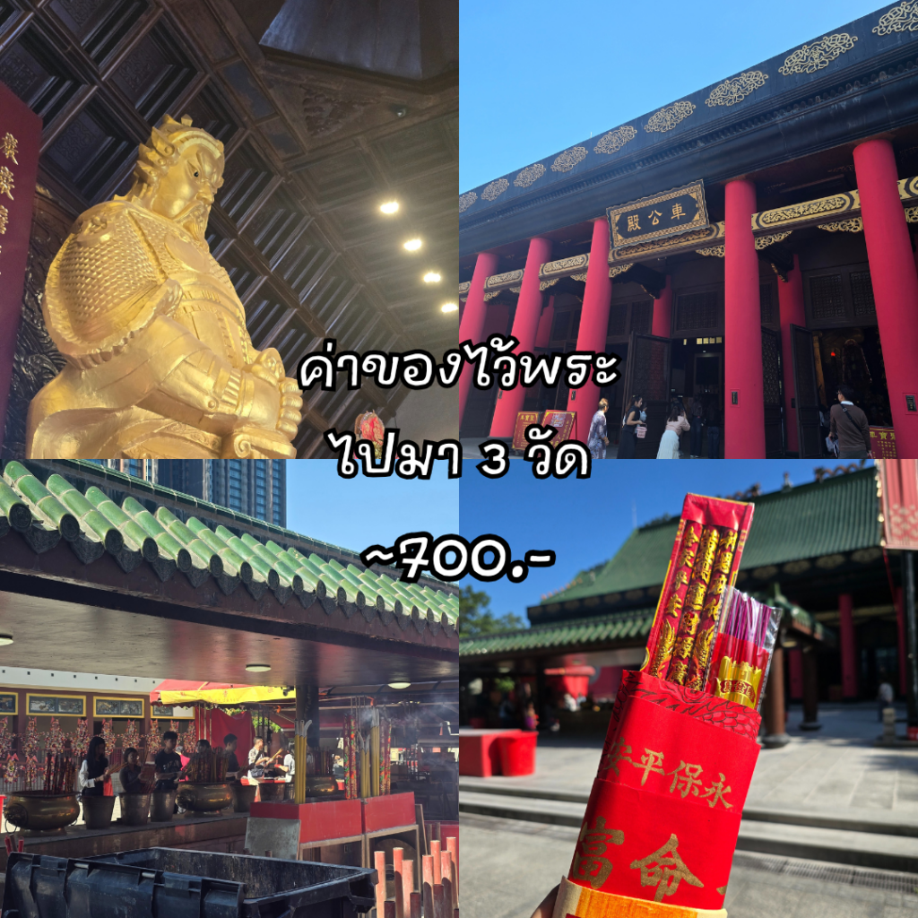 ค่าไหว้พระและชุดบูชา