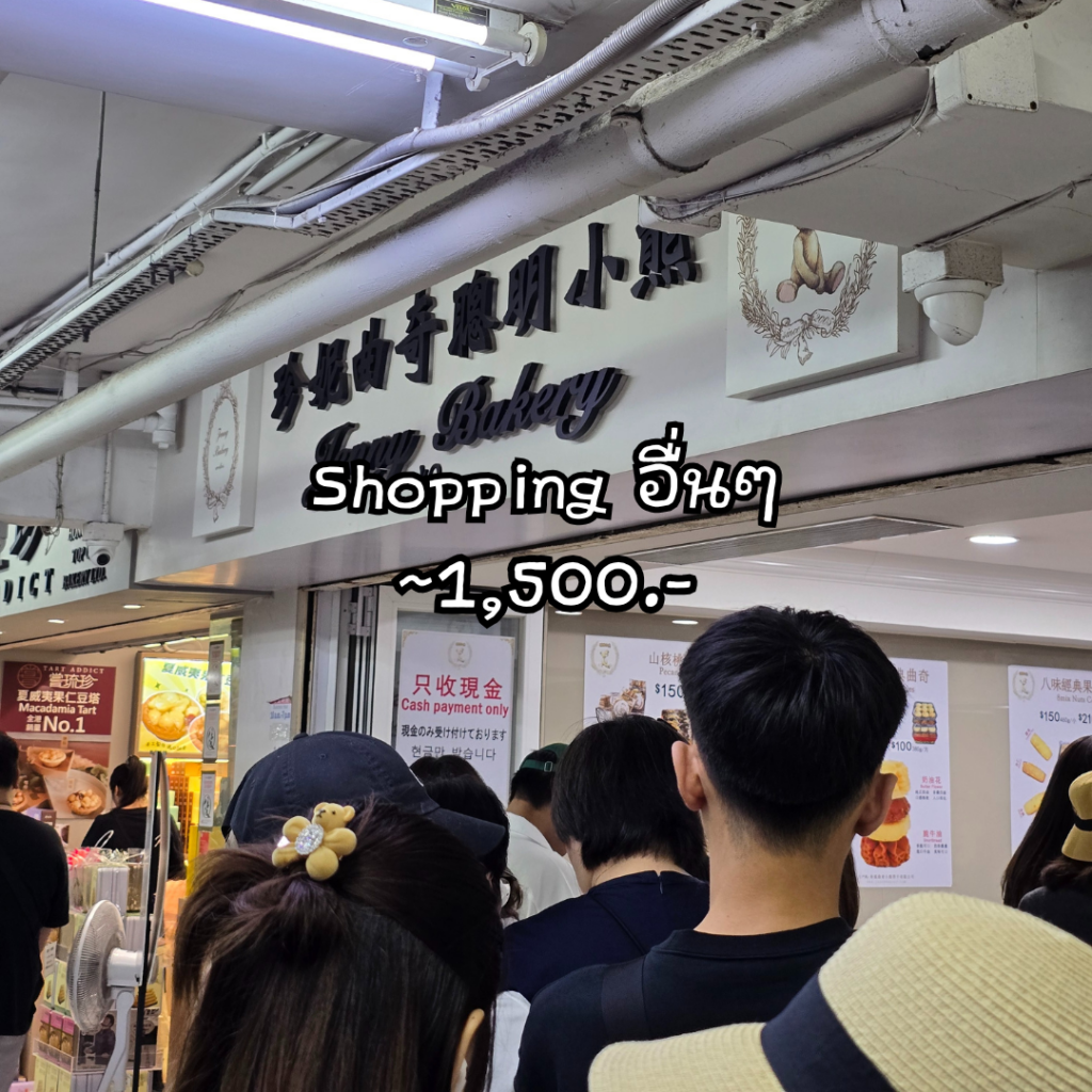 งบช้อปปิ้งและของฝาก